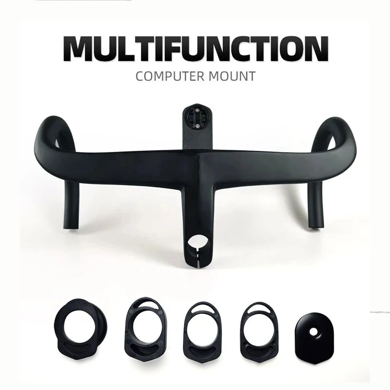 UD Matte Full Black Intergrated Bike Handlebar Cycling Bent Bars Road Bicycle Carbon Handlebar