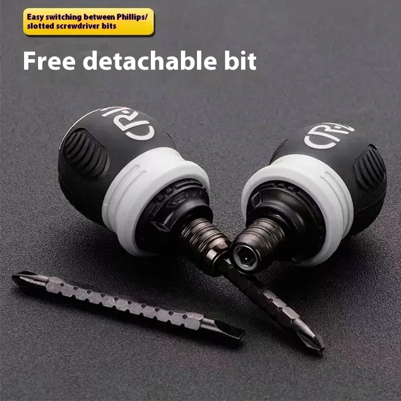Ratchet Screwdriver Set 13 in 1 Short Shaped Radish Head High Hardness Labor-saving Multi-functional Dual-purpose
