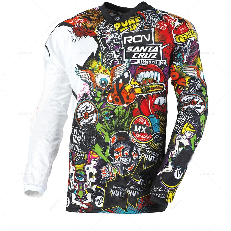 thumbnail image 1 of Camiseta de ciclismo Rcn Santacruz Mx Enduro, traje de descenso para motocross DH, camisetas de ciclismo de montaña BMX, camiseta transpirable para Mtb, 1 of 5