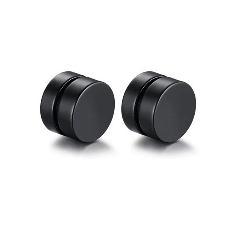 Men's Fashion Hip Hop Personalized Magnetic Stainless Steel False Earrings 5