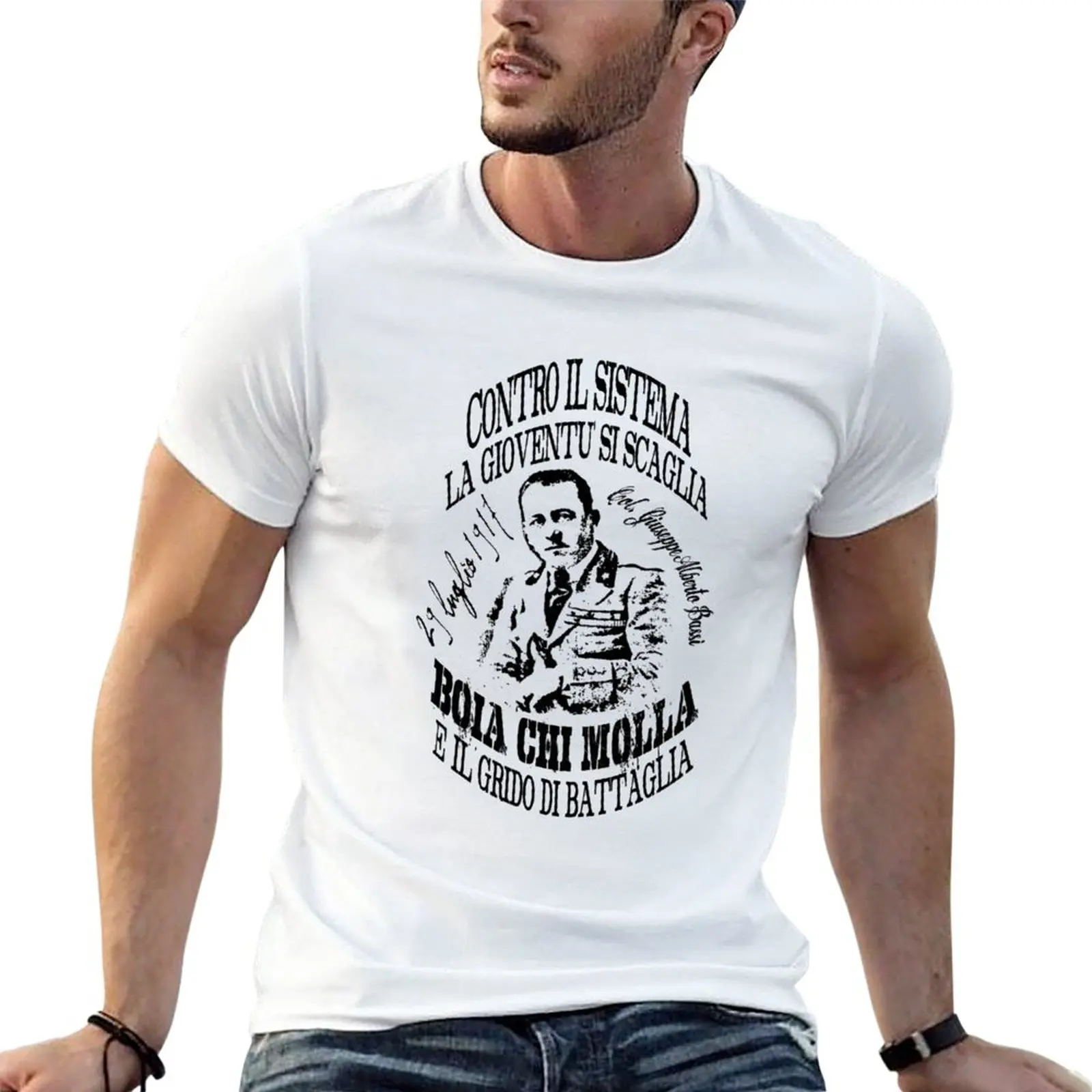 New Boia Chi Molle (Col. Giuseppe Albert Bassi) T-Shirt Tees Abbigliamento Estetico Abbigliamento Estetico T-Shirt Nere Per Uomo