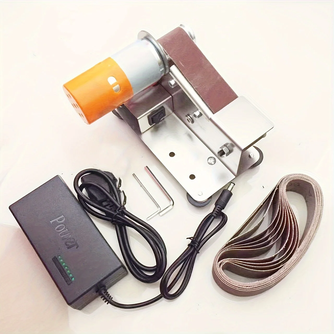 15-degree multifunctional mini electric abrasive belt machine polishing machine woodworking grinding knife sharpener