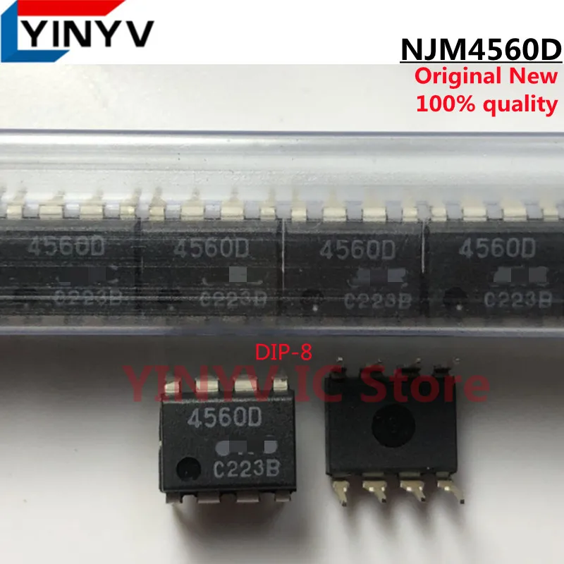 Amplificador operacional DUAL NJM4560D 4560D JRC4560D NJM4560 DIP 8, 10 ...
