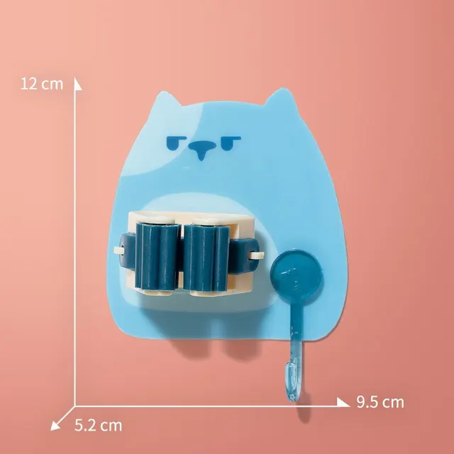 Y Rajzfilm No Punch Mop Clip Otthoni Műanyag Falra Szerelt Aranyos Erős Varrat Nélküli Chuck - Image 5