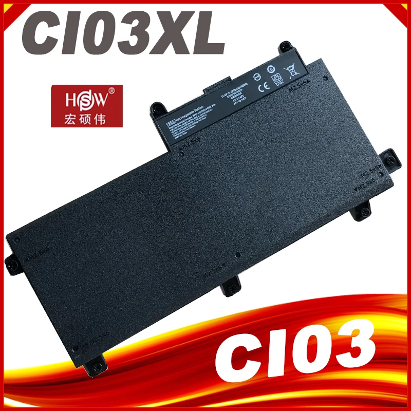 

Аккумулятор CI03XL 11,4 в 48 Втч для HP ProBook 640 G2 645 G2 650 G2 655 G2, 640 G3 645 G3 650 G3 655 G3 HSTNN-UB6Q 801554-001