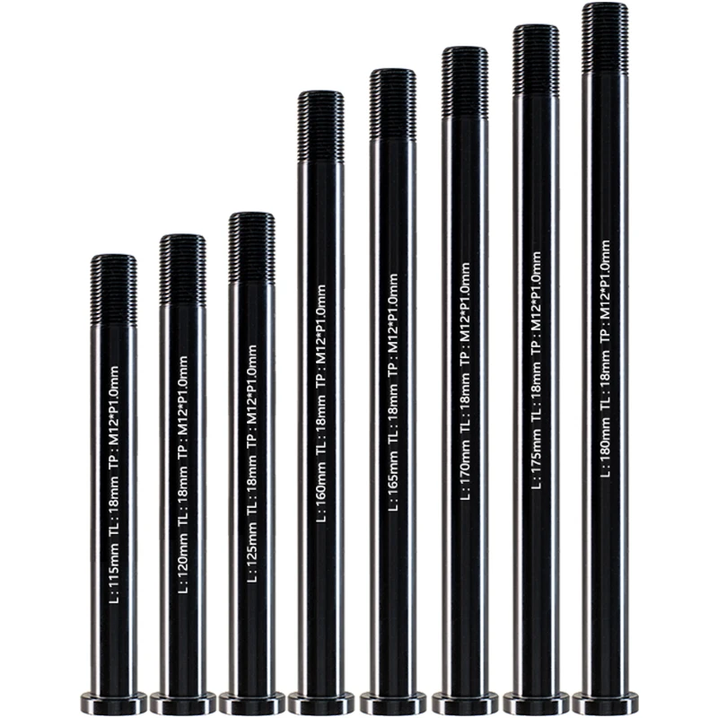 Bicycle Thru Axle Skewers High Strength M12/M15 for MTB Road Bike 100/110/142/148 Frame Fork Hub