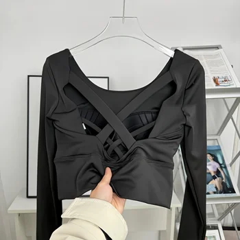 Yoga Wear Long-Sleeve Fixed Bra Pad 1