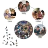 Circular colored wooden puzzle - Irregular shaped wooden puzzle - High difficulty puzzle - Puzzle toys - Exquisite birthday gift 4