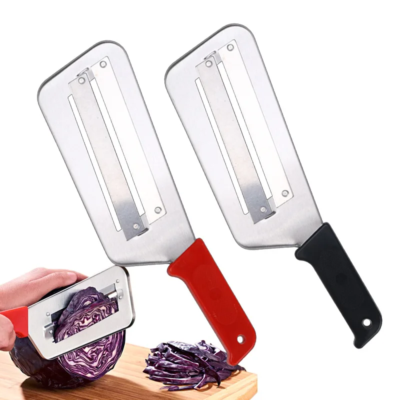 

1pcs Stainless Steel Hand Slicer Shredder Vegetable Multifunctional Kitchen Manual Cutter for Making Homemade Coleslaw Knife