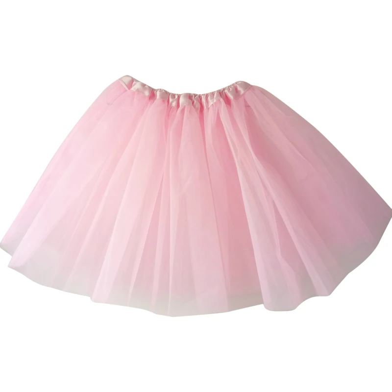 Adult Girl Three Layered Ballet Dance Tutu Skirt Classic Solid Color Half Skirt Mesh Mini Pleated Dress 2024 New