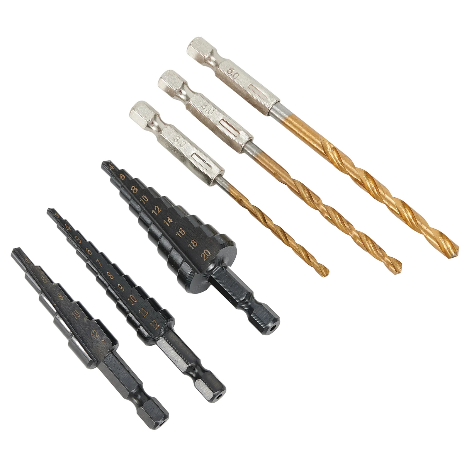 

Hole Cutter Core Bit Drill Bit Step Drill Bits 3-12mm 4-12mm 4-20mm High Speed Steel Nitrogen Coated Straight Groove