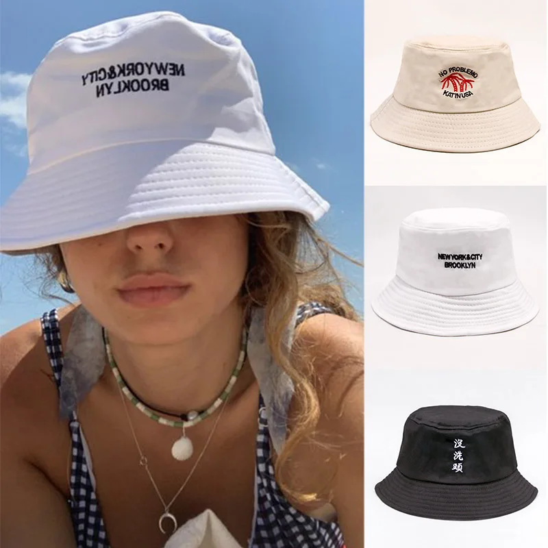

Bucket Hat Couple Beach Hat Outdoor Fishing Cap Fisherman Caps Folding Men Hats Women Panama Summer Sun Hat Gorro Chapeau Femme