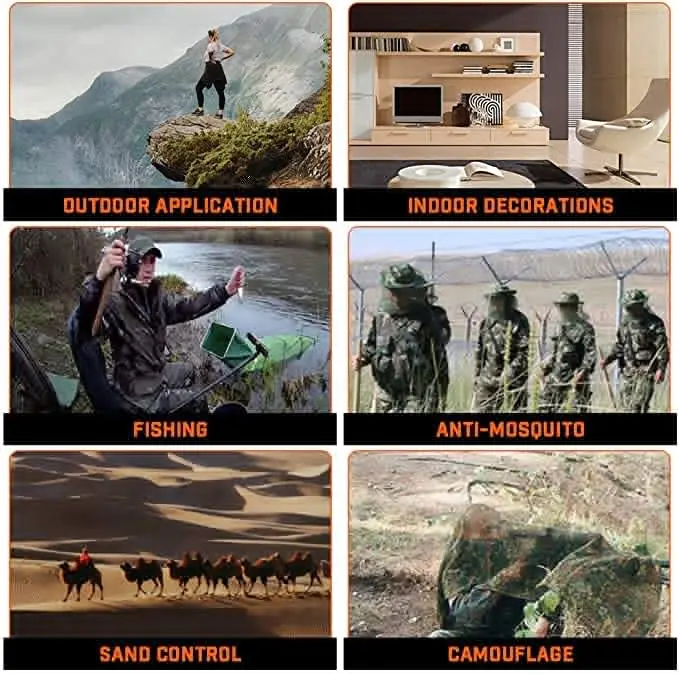 Camouflage Netting Tactical Mesh Camo Breathable Scarf Sniper Face Veil Scarves for Wargame Sports Hunting Shooting Camping,camouflage net