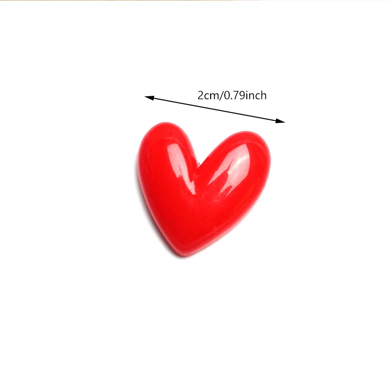 Creative Red Heart Brooches For Couple Romantic Love Heart Resin Pin Mini Decorative Lapel Pins Lovers' Gift Clothes Accessories