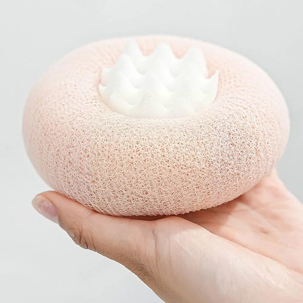 Bath Towel Scrub Bath Massage Bath Ball With Sucker Wipe Towel Rub Bath Back Mud Brush Sponge Brush Bath Bath U9J7 3