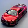 1:32 Audi R8 Supercar Alloy Car Model Sound and Light Pull Back Children's Toy Collectibles Birthday gift 1