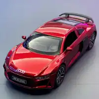 1:32 Audi R8 Supercar Alloy Car Model Sound and Light Pull Back Children's Toy Collectibles Birthday gift 1