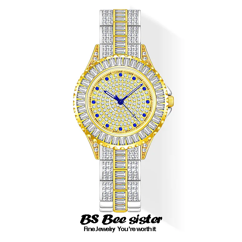 

BS New Watch Starry Diamond Light Luxury Women's Watch Quartz Watch Fashion