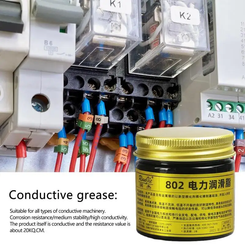 100ml Electrical Contact Grease Di-electric Grease Lubricating Properties High Dropping Point For Power Distribution