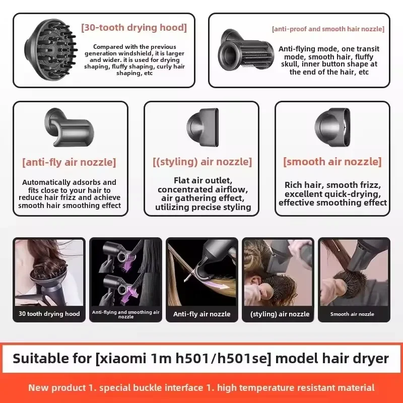ل Xiaomi Mijia مجفف الشعر H501/H501SE تجفيف النمذجة مجفف الشعر المعبرة اكسسوارات الكلب أنبوب حقيبة الناقل الكلب العناصر لعبة الكلب