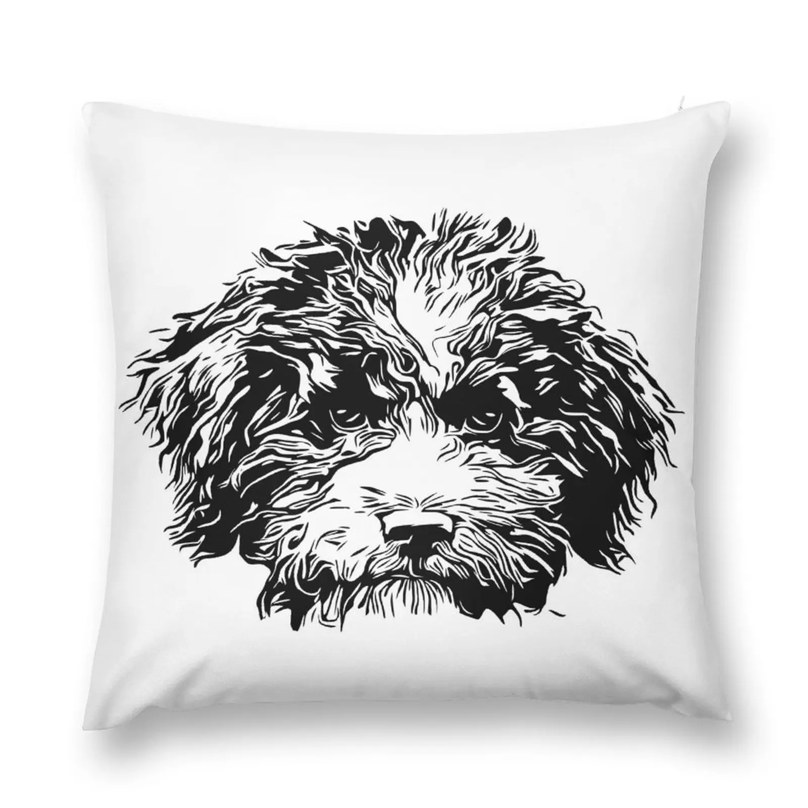 Little Lagotto Romagnolo Throw Pillow Room Decorating Items Federa Per Cuscino