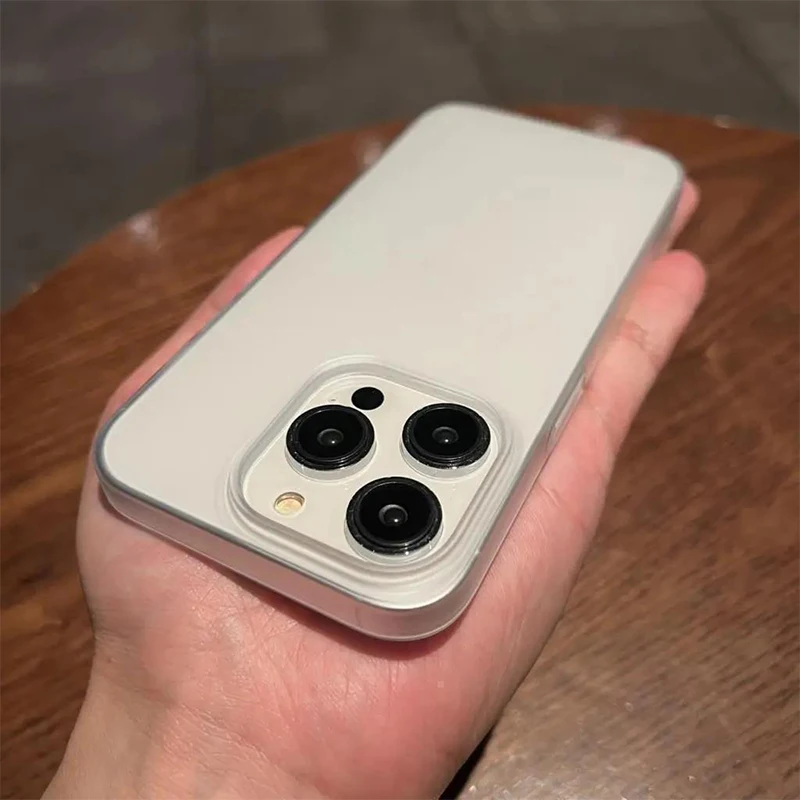 Ultra Thin Matte Hard Translucent Clear Phone Case with Shockproof Bumper Cover