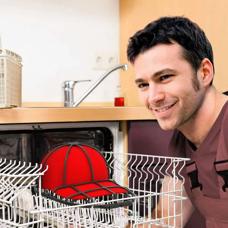 Baseball Cap Washer Anti-Deformation Protector Rack for Hats, Dishwasher & Washing Machine Safe Hat Frame - Creative Home Essentials