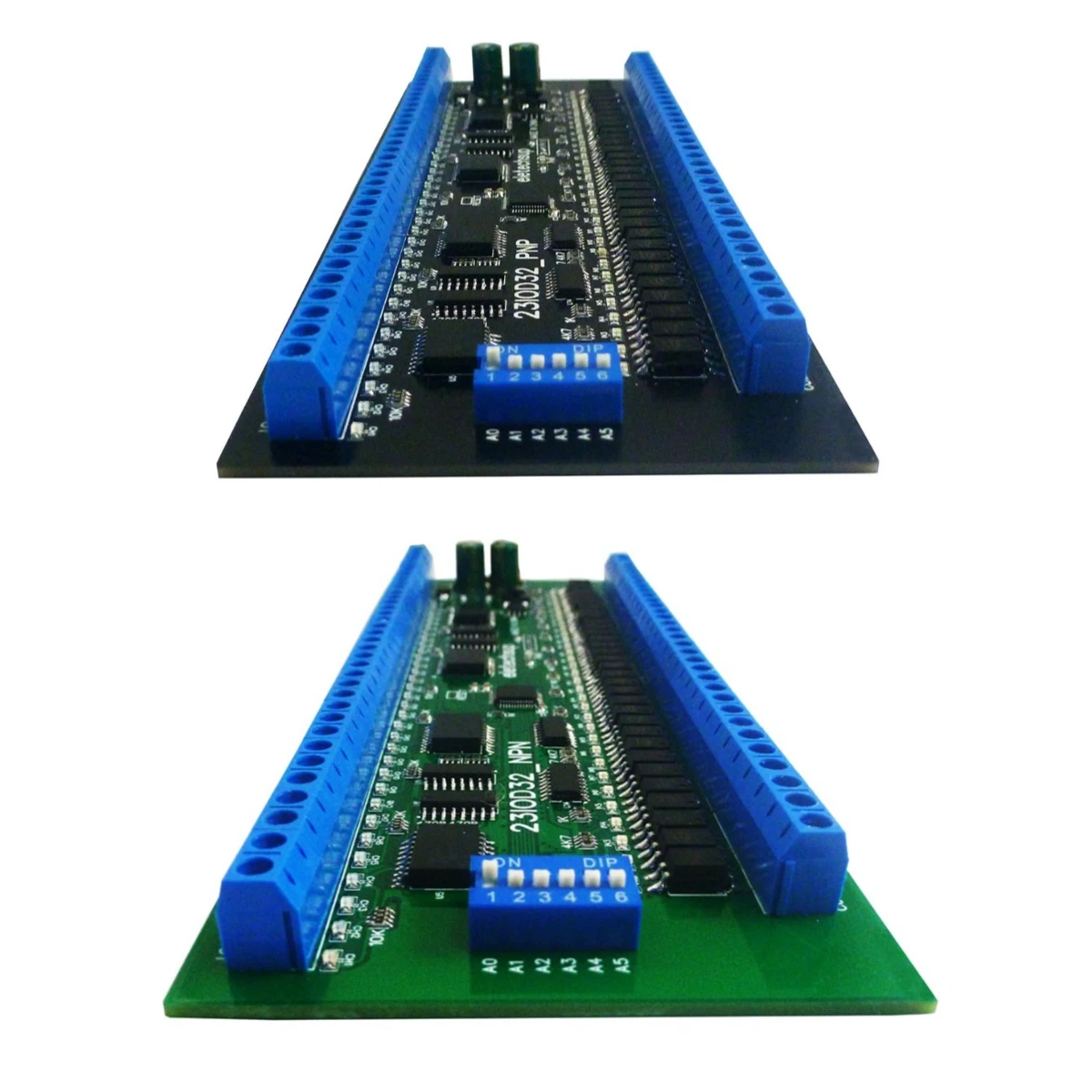 

1PCS 23IOD32 32CH NPN/PNP Optically Isolated Input & 300MA NPN Solid State Relay Output RS485 Modbus RTU PLC IO Expansion Board