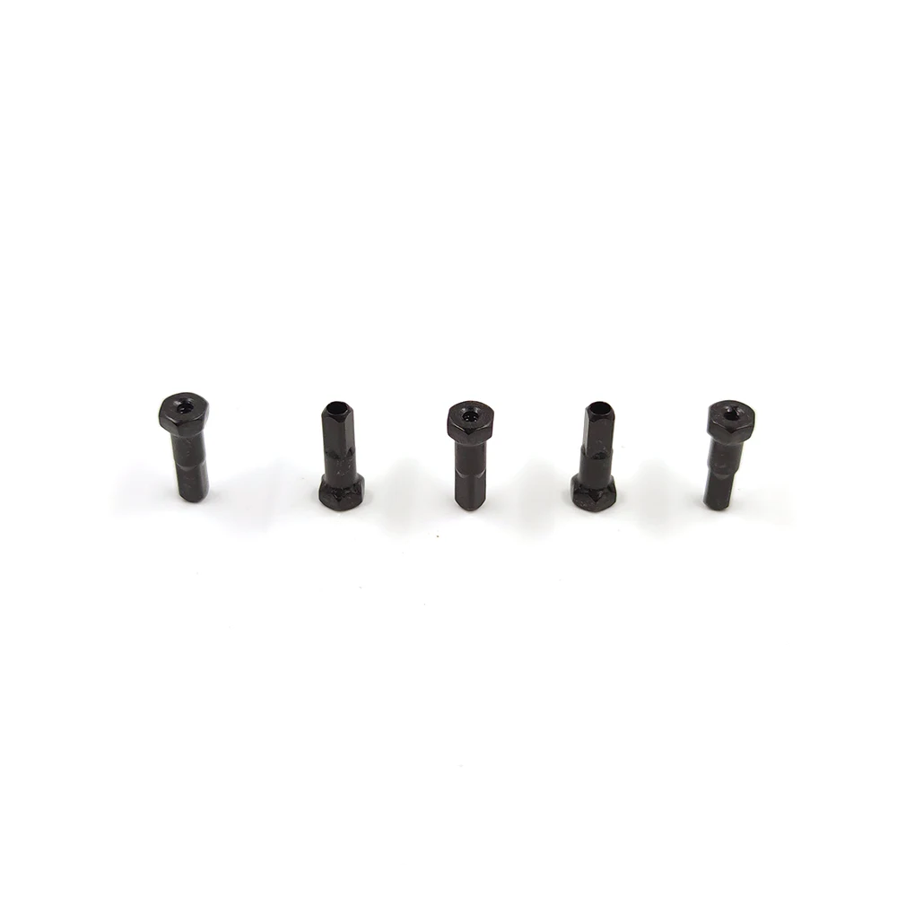 Super Light Pillar PT734H Hexagon Bicycle Nipples 14G Gauge Aluminum Alloy 14mm Black High Strength For MTB Road Bike Spokes