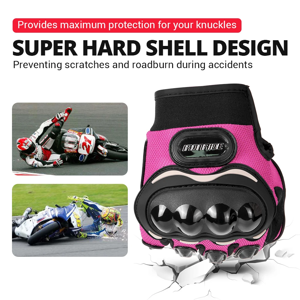 Motorcycle Glove Men Women Touch Screen Summer Cycling Racing Full Finger Motorbike Bicycle Motocross Pink Gloves motorcycle gloves,sports gloves,cycling gloves
