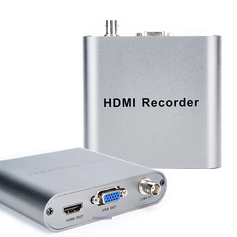 

HDMI DVR Recorder HD 1080P Support HDMI/VGA/CVBS Video Output for PS4 HDMI Video Recording Max.128GB SD Card Recorder Box