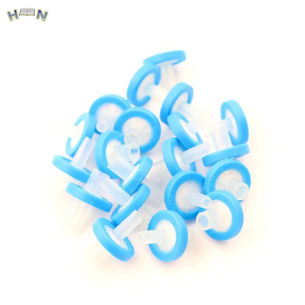 PTFE 주사기 필터, Deschem 화학 실험실, 13mm, 0.22 미크론 (um), 20 개