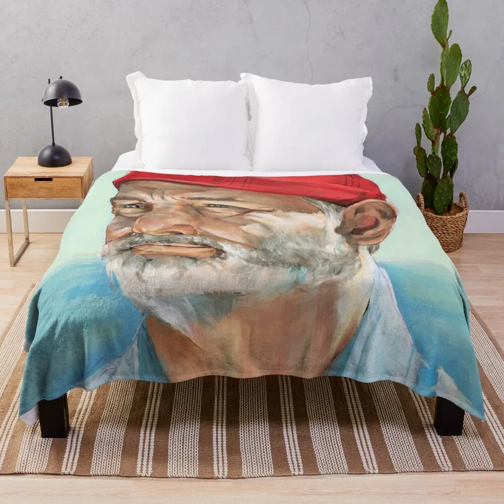 

Bill Murray Steve Zissou Throw Blanket Luxury St heavy to sleep Fashion Sofas Blankets