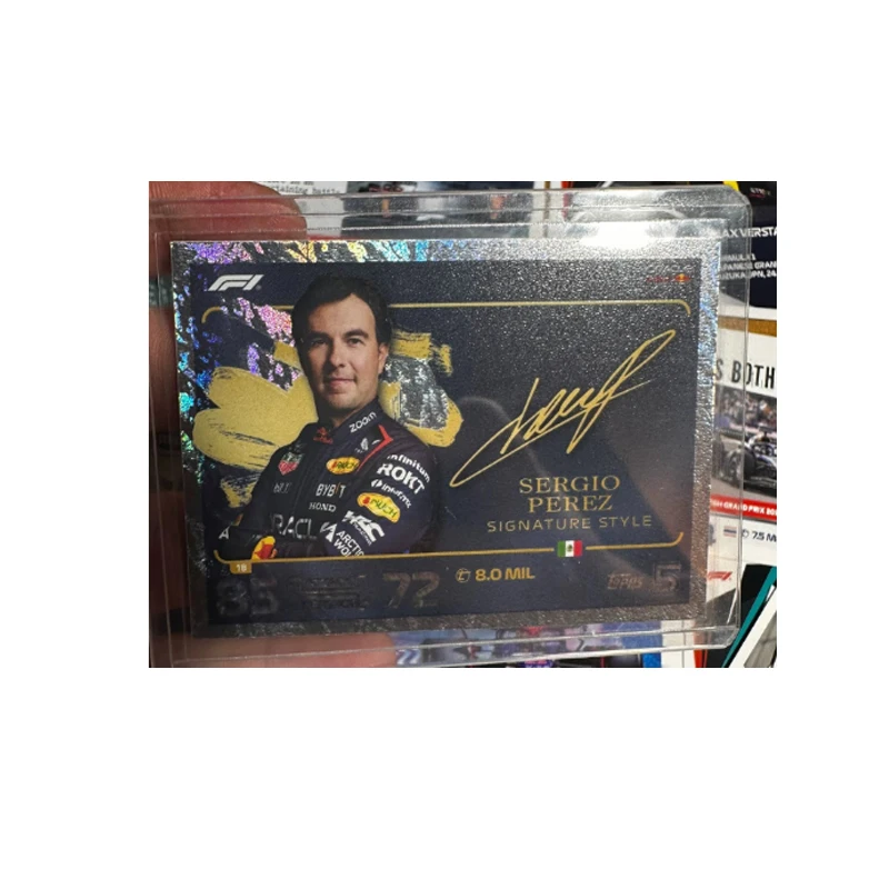 탑스 2024 세르히오 페레즈 F1 알론소 시그니처 카드 맥스 레이싱 드라이버 시그니처 컬렉션 팬 선물