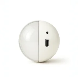 Innovative 3D Animation Display Ball - Trendy Tech Gift & Desktop Ornament (WHITE)