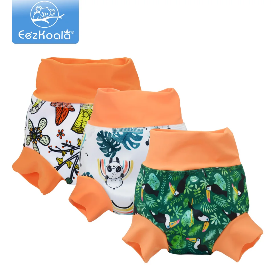 Eezkoala Swimming Baby High Waist Swimming Nappies Potty Training Pants