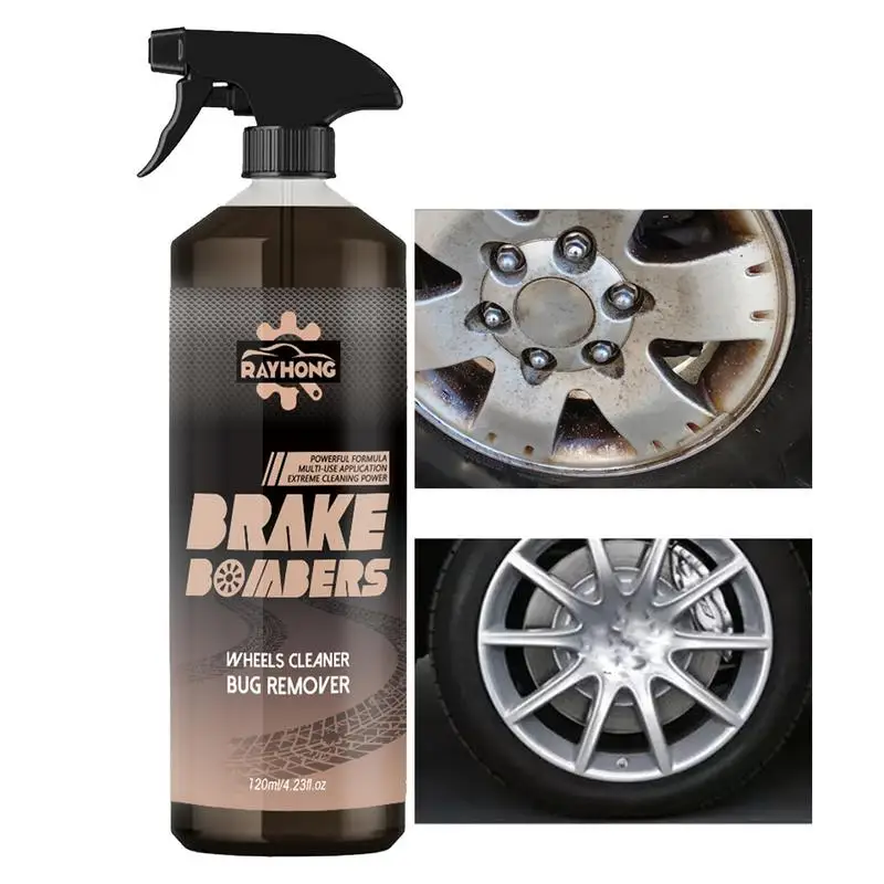 

Wheel Hub Renewal Agent Wheel Cleaner Iron Remover Rust Converter Car Detailing Supplies 120ml Car Rust Removal Spray