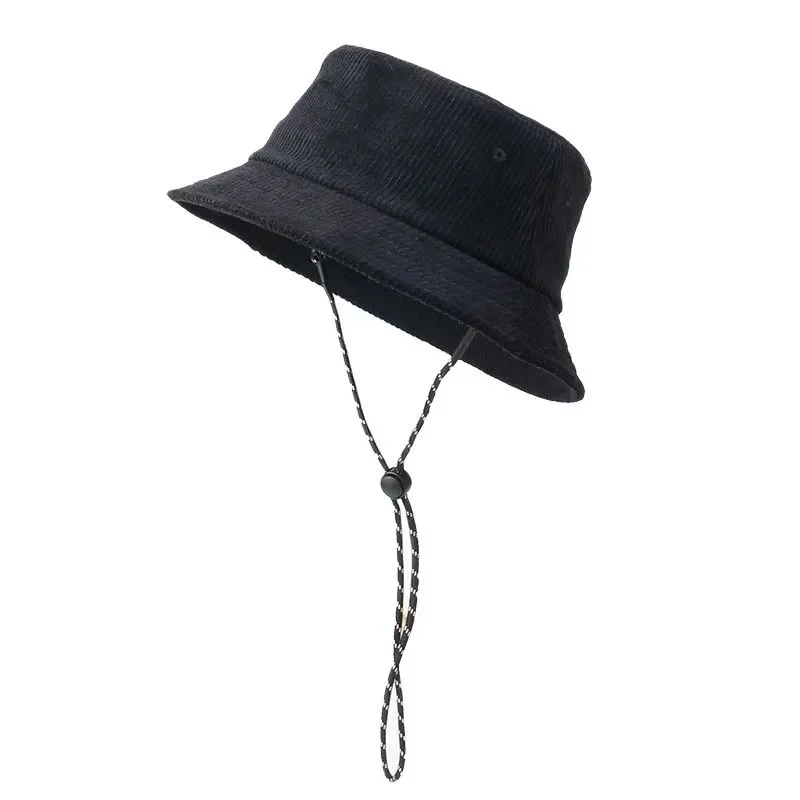 

2023 Autumn Oversize Panama Hat Woman Winter Warm Corduroy Bucket Hat Big Head Man Plus Size Fisherman Hats S M L XL XXL