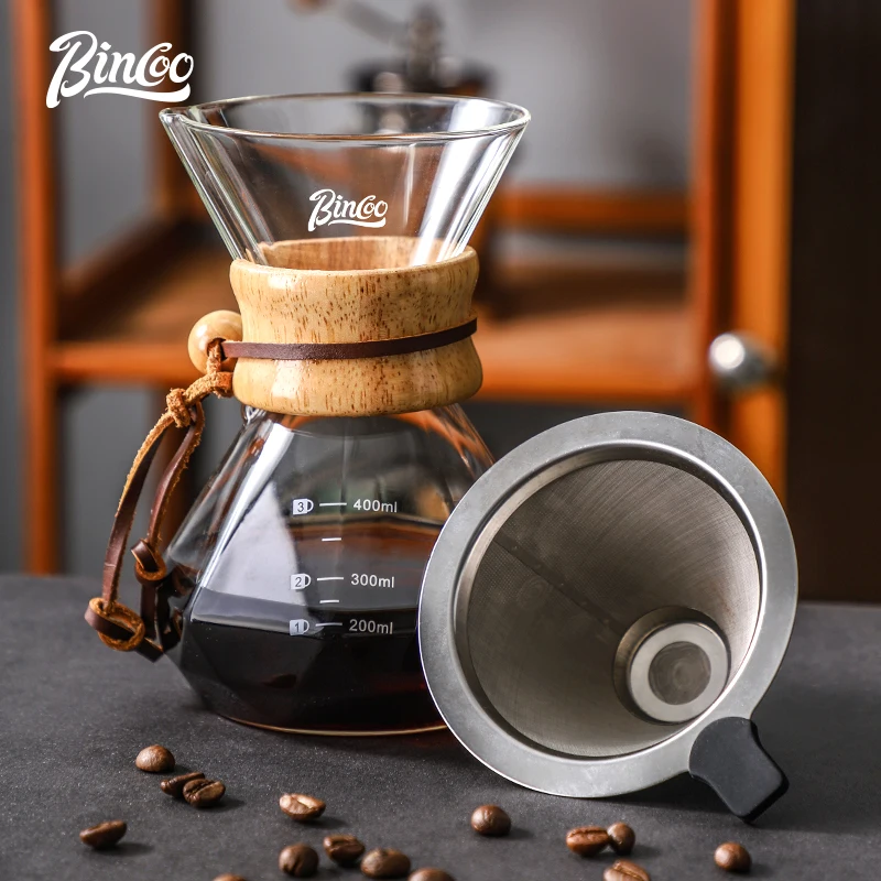 https://ae01.alicdn.com/kf/S143babcff634420ea4caa11f02a1e14cT/Bincoo-Pour-Over-Coffee-Maker-Set-with-Filter-Resistance-Glass-Carafe-Manual-Coffee-Dripper-Brewer-with.jpg