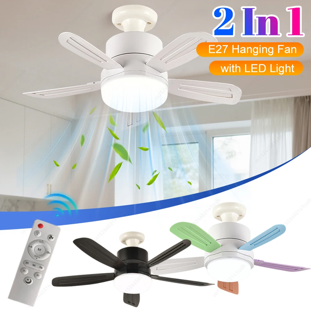 Plastic LED Ceiling Fan Light with Remote Control