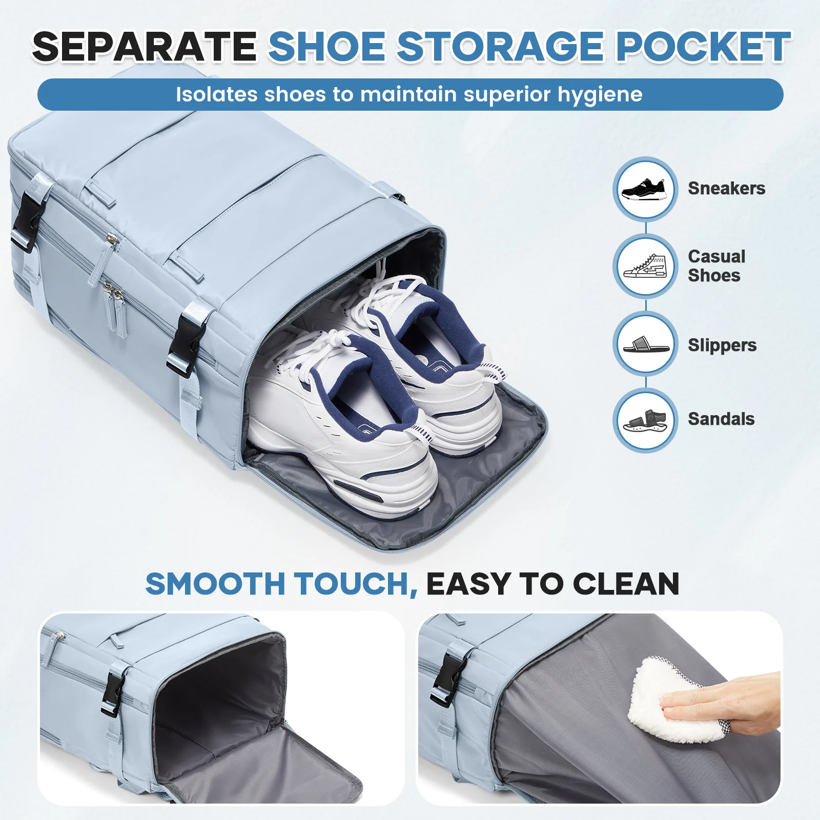 Ryanair Cabin Bag 40x20x25 Under Seat Travel Backpack School Storage Laptop Bag Multipurpose Hand Luggage Waterproof Backpack