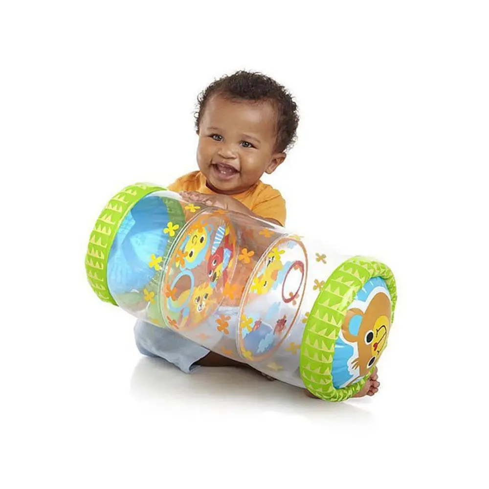 

Learning Standing PVC for 6-12 Months With Rattle and Ball Early Learning Educational Inflatable Toys Crawling Roller