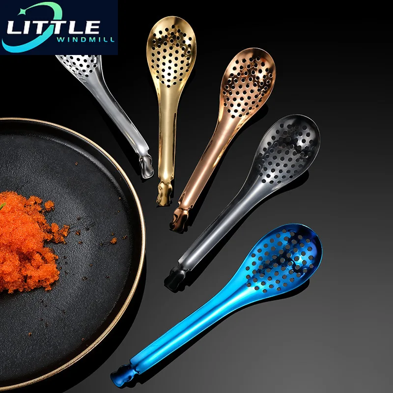 Molecular Cuisine Caviar Spoon Cooking Gadgets Colander Egg Yolk Kitchen Tools Accessories kitchen utensils