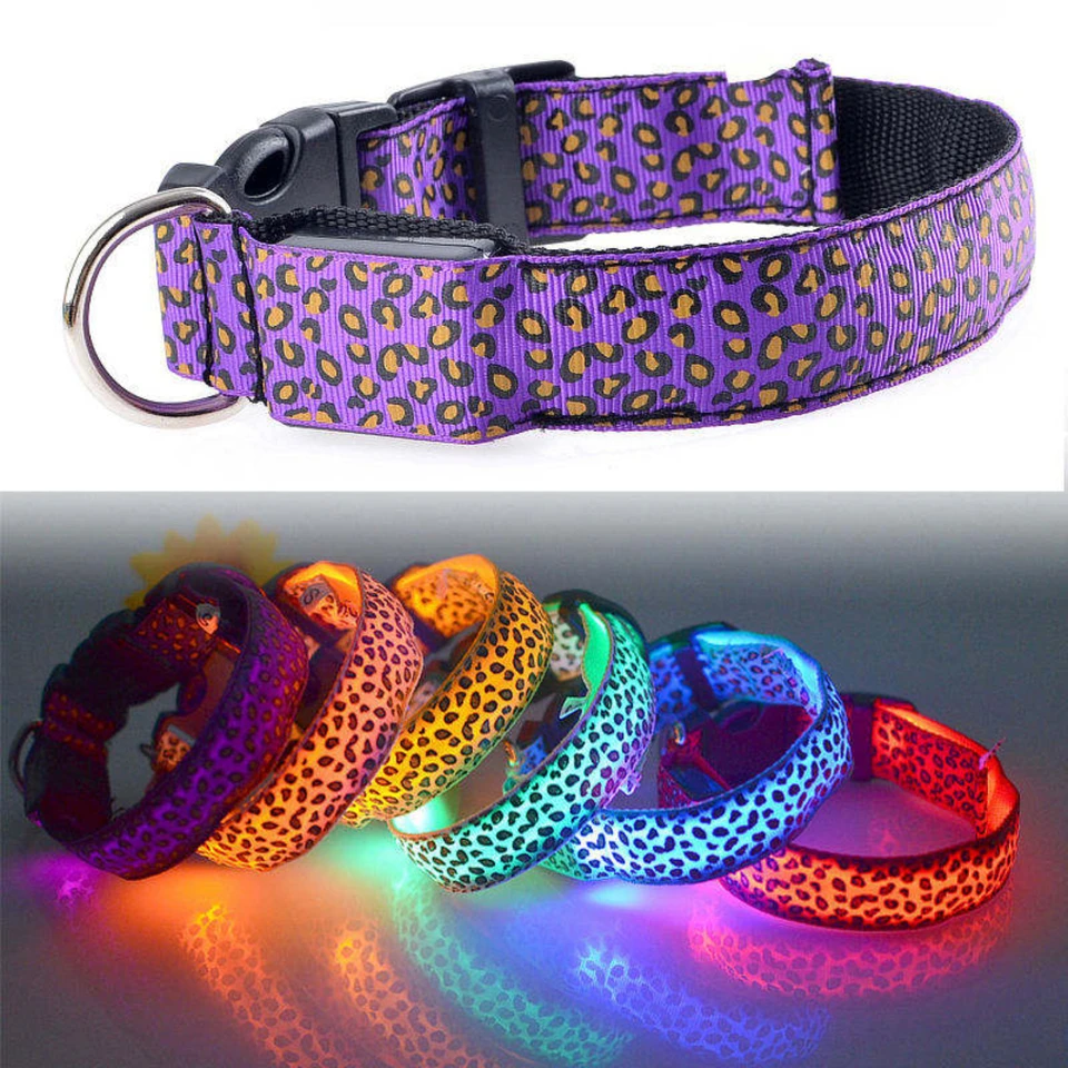 Bright Adjustable Luminous Dog Walking Collar