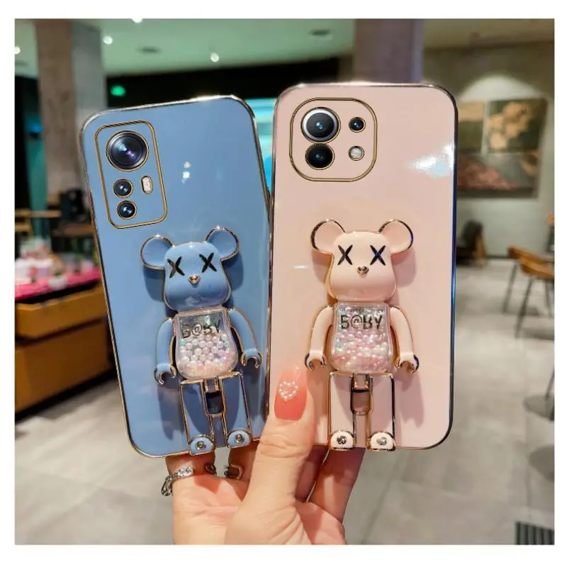 Étui de support de téléphone Quicksand Bear pour Xiaomi Mi 12 Ultra 12T 11T 13 11 Lite Note 10 Pro 8 9 10T 10S_voghion.com