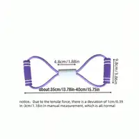 8-Shaped Elastic Band, Foam Handle Design, Suitable For Beginners To Stretch The Abdomen, Waist, Arms, Legs, Yoga, Pilates Fitness Training (3 Colors To Choose 1) - Image 4