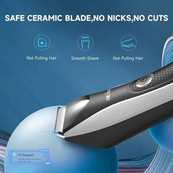 Sejoy Body Hair Trimmer for Men  Pubic Hair Trimmer Ball Shaver Hair Cutting Machine 5