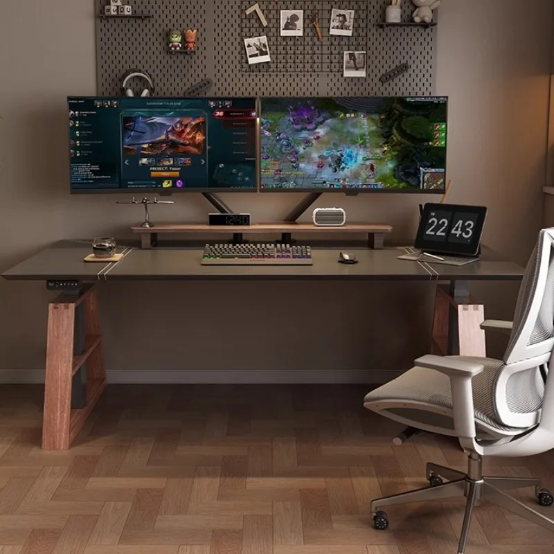 Set scaffali da scrivania estetici ergonomici classici moderni scrivania da ufficio design ad angolo semplice Mesa Escritorio Estudio Furnitures - immagine 3