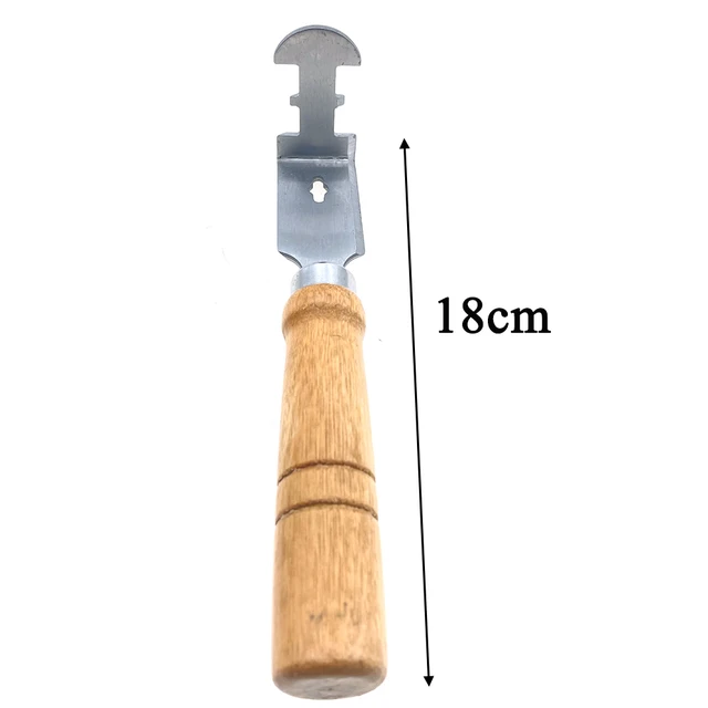 1Dcs Méhkas Keretterület -Tisztító Lapáttaparó Kaparó Villák Kipattanó Viasz Hulladék Fa Fogantyú Ss Penge Méh Méhészi Szerszámok - Image 2