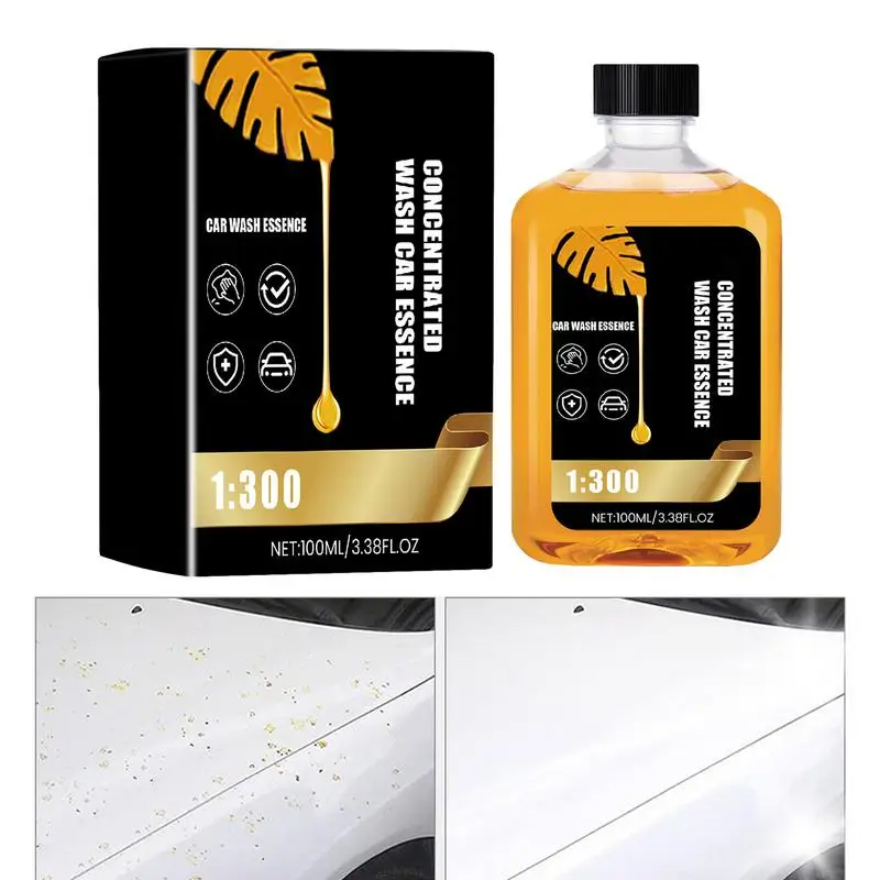 

Carnauba Wax Car Wash 100ml Concentrated Cleaning Fluid Automotive Maintenance Cleaner For Car Body Windows Wheels